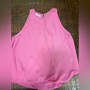 Bishop and young pink tank